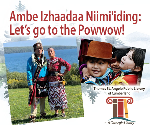 Pictures of Native American people at a powwow.